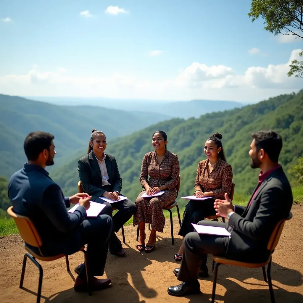 Professional team collaboration